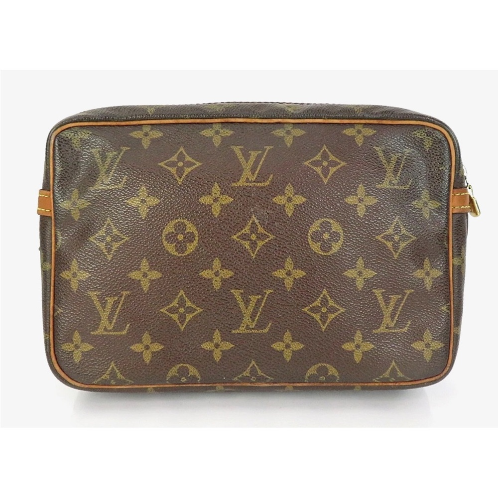 Louis Vuitton Monogram Brown and Gold Cosmetic Case - Picture 2 of 16